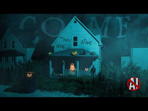 The Pumpkins Are Alive In This Halloween Town | eerie wind, crinkly rustling | ASMR Ambience | No AI