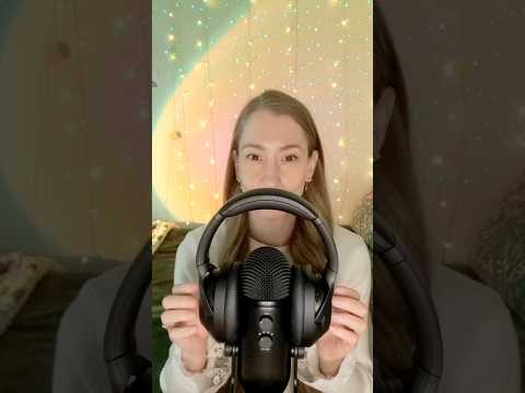 ASMR | Headphones on Mic 🎧 #asmrshorts #asmrheadphonesonmic #asmtapping #asmrrelaxing