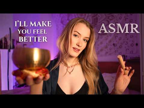 Spiritual ASMR Cleansing 🌬️ (negative energy plucking, relaxing sounds)