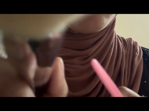 ASMR | 1 minute quick sharp or dull test (camera tapping touching)