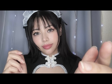 【ASMR】眠れないご主人様のお手伝いをするメイド♡雨音＆メイドロールプレイ