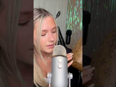 ASMR leather tapping+scratching with semi-inaudible whispering. #asmr #visualtingle #podcast #nails