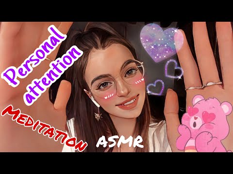 ASMR - Personal Attention , Meditation , Whispering , Hand Movement