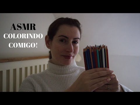 ASMR - LÁPIS DE COLORIR! (PINTANDO COM VOCÊ) - VOZ SUAVE | SOLANGE PRATA