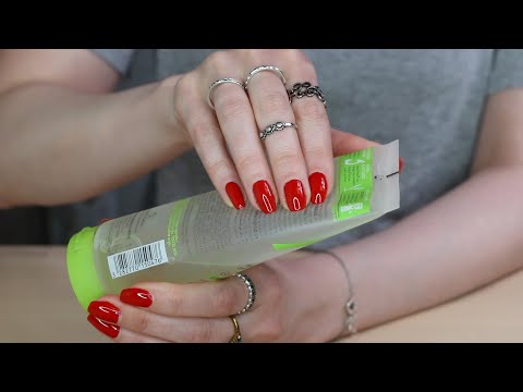 ASMR Nail Tapping & Scratching GREEN | Red Nails (No Talking)