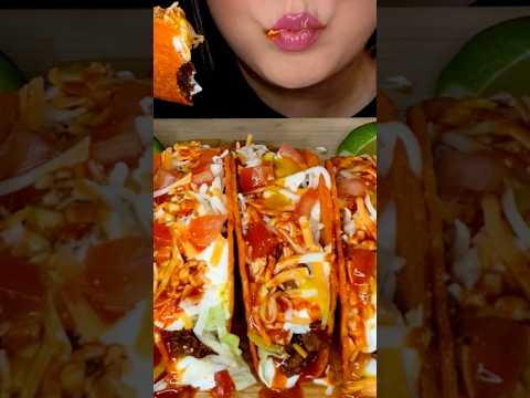 Cheesy Tacos #asmr #food #youtubeshorts  #tacos