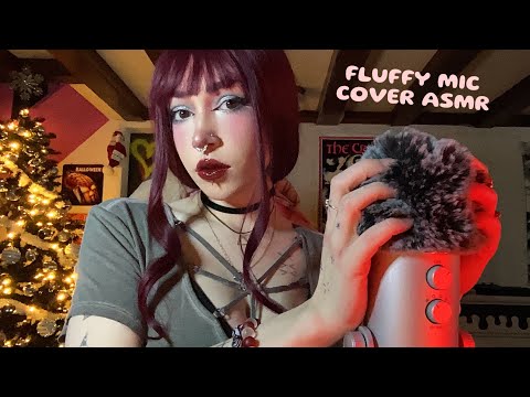 Fluffy Mic Cover Scratching & Rubbing ASMR | Mic Tapping, Rambling, Whispering