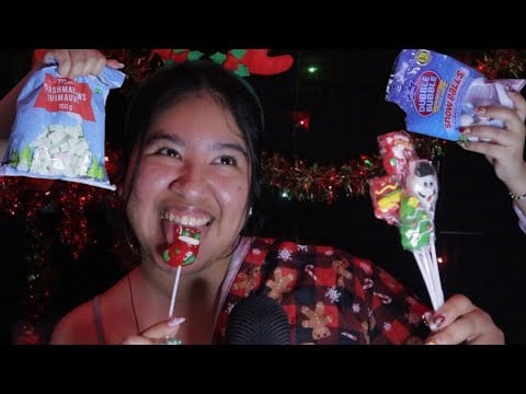 ASMR ✨ TRYING CHRISTMAS CANDY 🍭🍫🍬 ep.2
