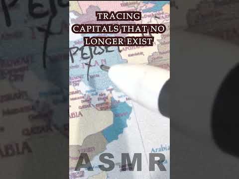 Tracing Historical Capitals That No Longer Exist | ASMR map tracing | #asmrhistory #asmrtracing