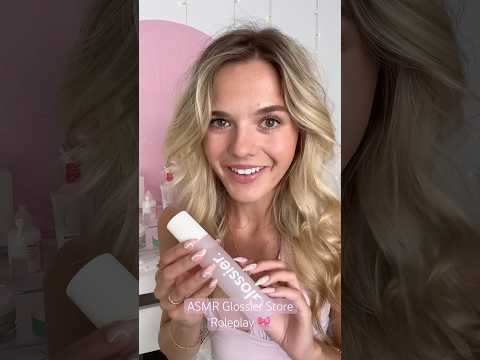 #asmr Glossier Store Roleplay 🎀 #fyp #asmr #glossier #pink #makeup #skincare #perfume #asmrsounds