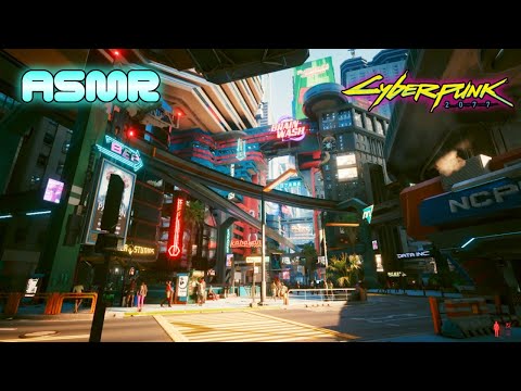 Cyberpunk ASMR 🏙️ SUPER Close Up Whispers 🌁 Night City Ambience