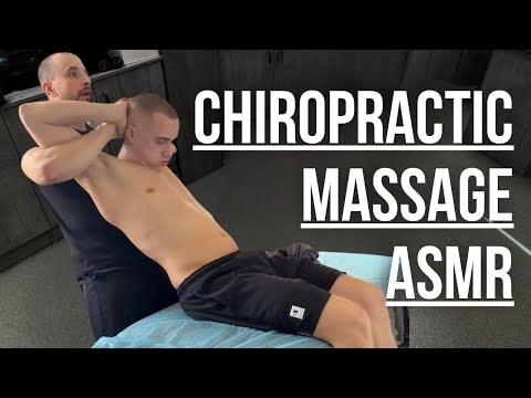 ASMR Massage and Chiropractic | SPORTS MASSAGE | REAL PERSON | MAX ASMR