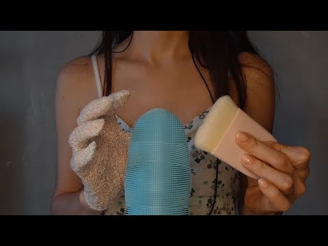 ASMR Mic Massage, Intense Mic Brushing, Scratching and Stroking - NO Talking - BINAURAL