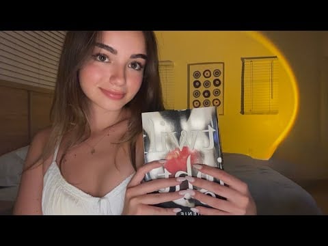 ASMR | storytime reading (whispered + mouth sounds)