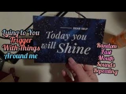 ASMR Lying to You Trigger, Fast Mouth Sounds, close whisper, Repeating Words, Finger Pad Tapping