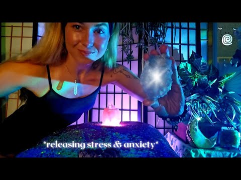 [POV Reiki ASMR] ~ 🕊️releasing anxiety & stress🕊️ | calm over chaos | crystal healing