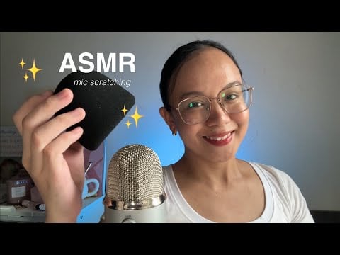 ASMR Brain Melting Mic Cover Scratching (no nails)