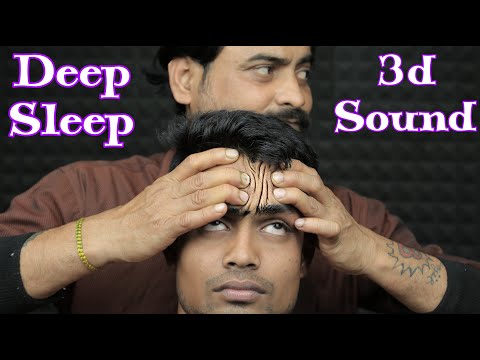 ASMR Head Massage And Ear Massage For Your Deep Sleep | Relaxing Head Massage