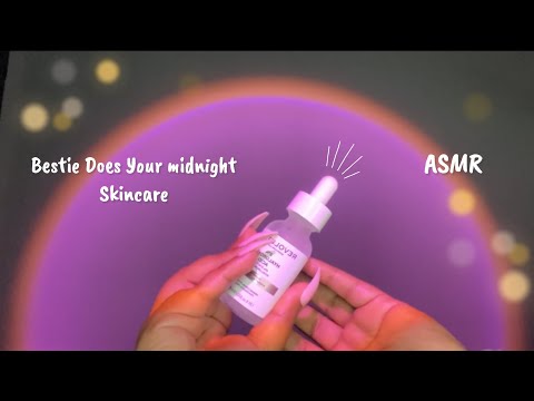 ASMR - Friend Does Your Midnight Skincare at rainy Night ☔️🌧️
