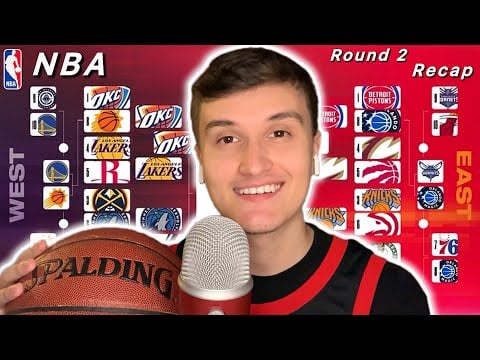 ASMR | NBA Playoffs Round 2 Recap 🏀💤 (whisper ramble)