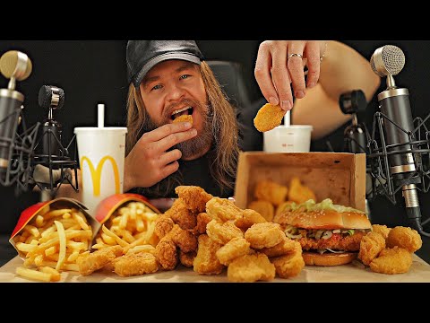 [ASMR] Eating HUGE McDonald's Feast [Crispy Satisfying Triggers]