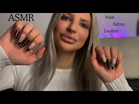 ASMR 30 + Minutes of Nails, Fabric & Leather Scratching & Tapping for deep Sleep 😴 💤