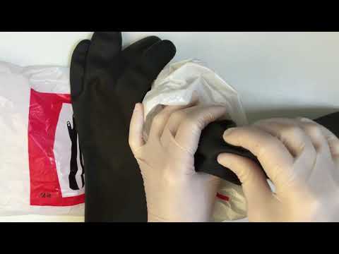 RUBBER GLOVES 👏👏 LAYERING with LATEX [[ASMR]]
