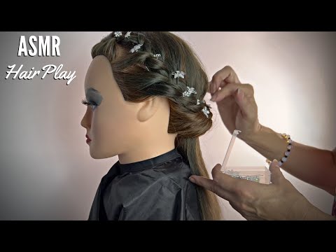 ASMR ITA | PIASTRA e ACCONCIATURA sulla Mannequin Faccio la PARRUCCHIERA con Clelia