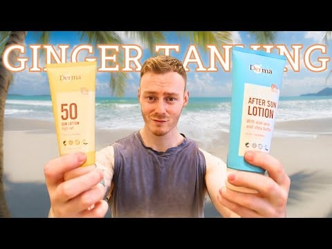 Tanning as a Ginger | ASMR ~ Lotion Sounds