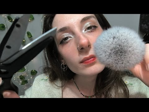 ASMR Cutting You Micro Bangs 🤏🏻✂️ Scissors, Clipping, Combing, Brushing - LoFi