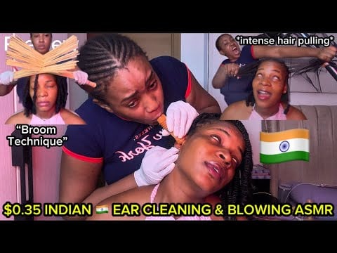 $0.35 INDIAN INSPIRED EAR CLEANING,THE BEST FEELING EVER:Spit painted,Ice globe,Neck massage & Twist