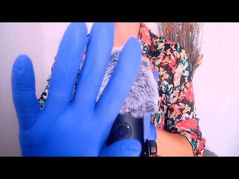 🎧 ASMR (Calm & Gentle) Blue Nitrile Glove Sounds for Deep Tingles | Study, Sleep, Relax (No Talking)