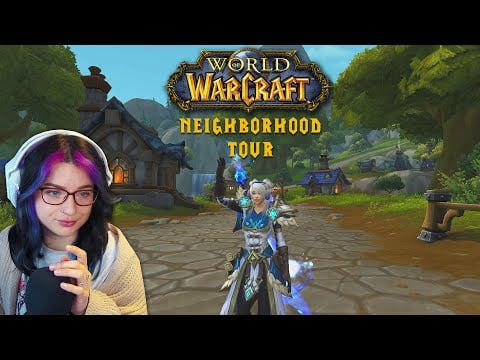 [ASMR] Relaxing Alliance Neighborhood Tour 🏠 WoW Player Housing (Soft Spoken)