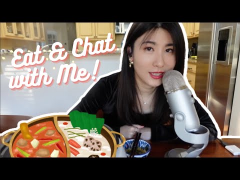 [ENG] ASMR 吃火锅🍲聊聊天👄 Eat and Chat with Me in Mandarin【中文轻语助眠】