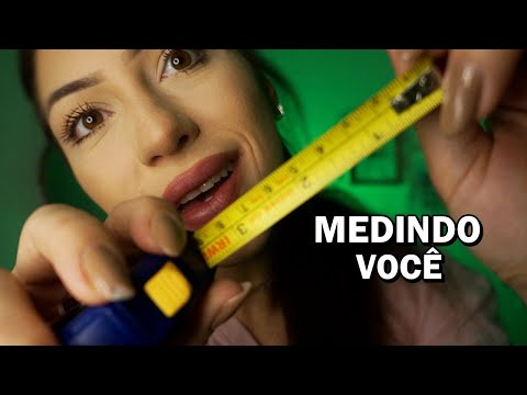 ASMR: MEDINDO SEU ROSTO de ORELHA a ORELHA PARA VOCÊ DORMIR!