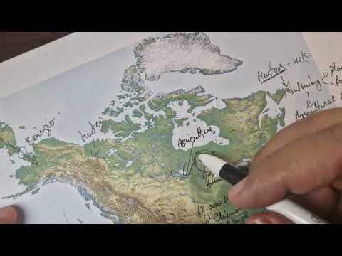ASMR: Prehistoric North America - A Mysterious land Before Humans Touched it | ASMR maps & Tracing