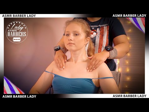 💈 ASMR Shoulders Massage by Barber Lady Elle