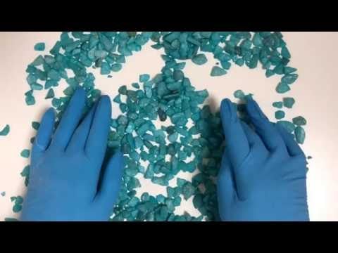 ｡*ﾟ✲*☆Latex Blue Gloves Layering  [[ASMR]]