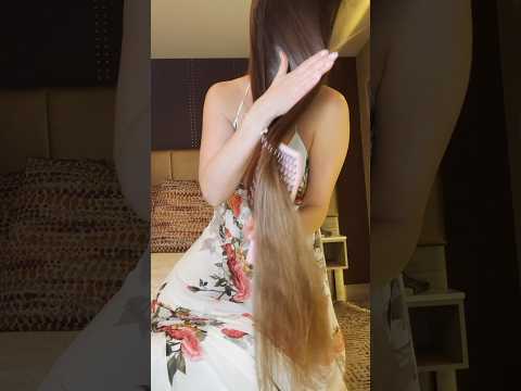 Brushing my longhair in different styles))) #ingashasmr❤️ #hairbrushing #silkyhair