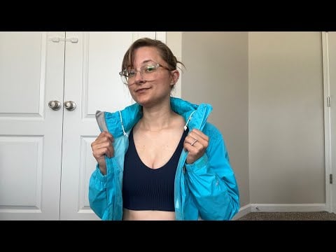 ASMR Rain Jacket Fabric Scratching for Sleep & Tingles