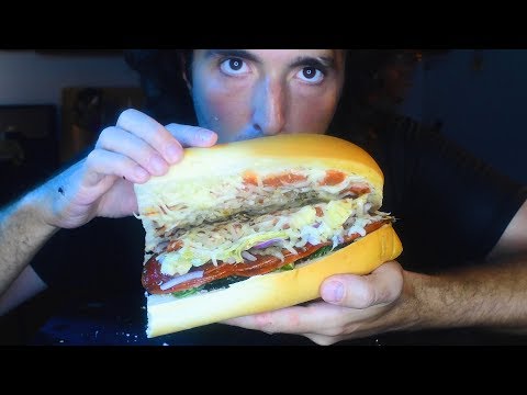 PERFECT PIZZA SUB SANDWICH ! * MUKBANG * | Nomnomsammieboy