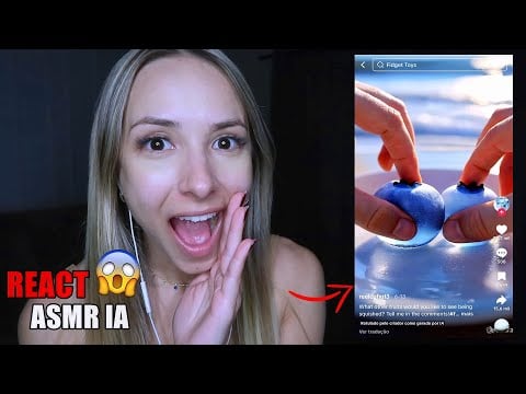 ASMRTISTA REAGINDO A ASMR DE IA NO TIKTOK