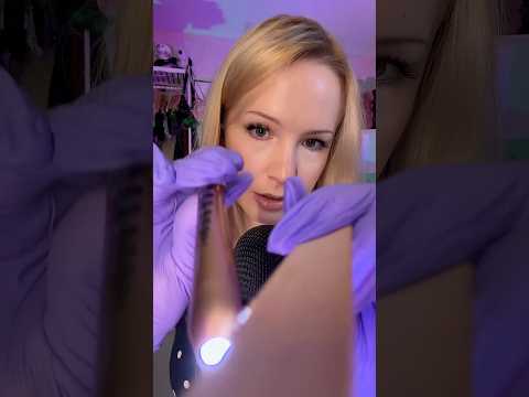 ASMR facial nerve exam: testing for tingles 👩🏼‍⚕️