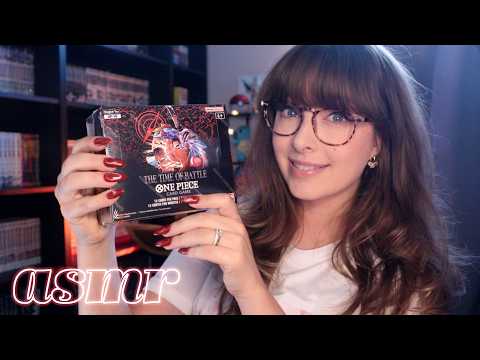 ASMR 🏴‍☠️ A One Piece Card Opening to Relax You! • THE TIME OF BATTLE • Whispered Unboxing!