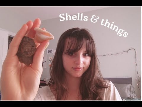 ASMR showing you seashells, crystals, and gems 🐚💎⚓️