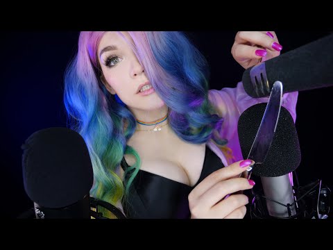 АСМР🤯💜СИЛЬНЫЙ МАССАЖ МУРАШКАМИ😱 Царапанье микрофона ASMR Intense Mic Scratching [Brain Massage]