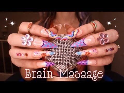 ASMR BRAIN Massage 🔥 Mic Scratching, Crunchy & Crispy Sounds, Cork Tapping & Scratching No Talking