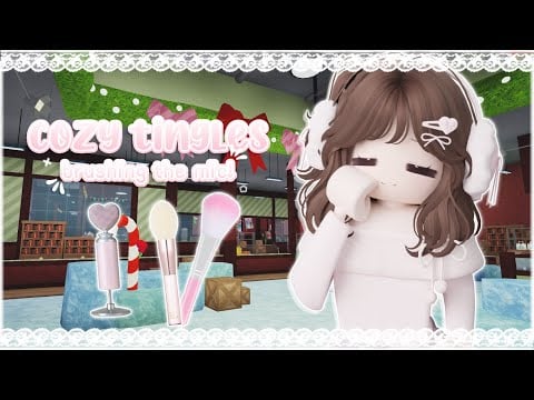 ꒰ roblox asmr 🌸꒱ sleepy mic brushing ♡ cozy tingles for relaxation!