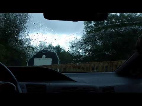 Heavy Rain from Inside a Car