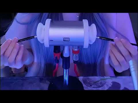 Most Relaxing Ear Cleaning Ever with Goose Feather, Puff & Heartbeat Sounds ASMR / 3Hr (No Talking)